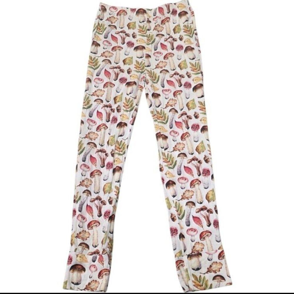 Posh Peanut Mushroom Print Bamboo Viscose Pajama Pants Kids 8